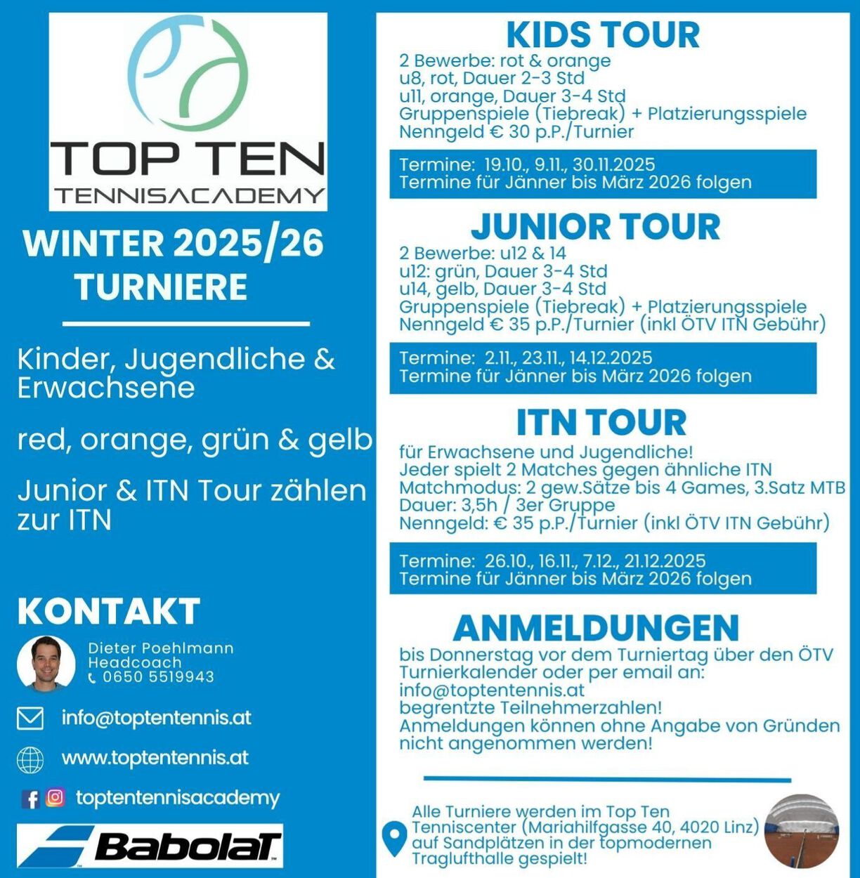 Turniere Winter 2025/26